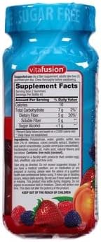 VitaFusion, Fiber Well Gummies, Fiber Supplement, Assorted Flavors - 90 gummies, Pack of 3
