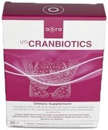 AORA UTI Cranbiotics | URO Probiotic for Women | Dual suppport | Urinary and Vaginal | Cranberry Pills | Vaginal Probiotic | Multivitamin for Women | Yeast Infection