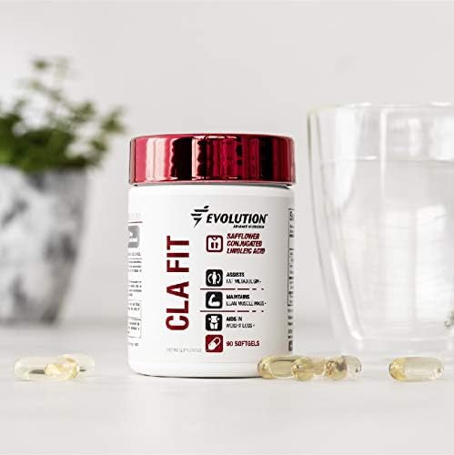 Evolution Advance Sport Nutrition CLA Fit, 800 mg – Safflower Conjugated Linoleic Acid Supplement, Support Lean Muscle Mass, Promote Energy – Non-GMO, Gluten-Free (90 Softgels)