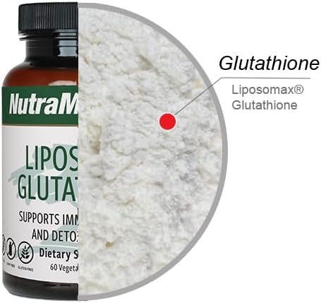 NutraMedix Liposomal Glutathione Supplement - L Glutathione for Full Body Detox, Cleanse and Immune Support - Formulated for Optimal Absorption - Soy, Dairy and Gluten-Free (60 Capsules)