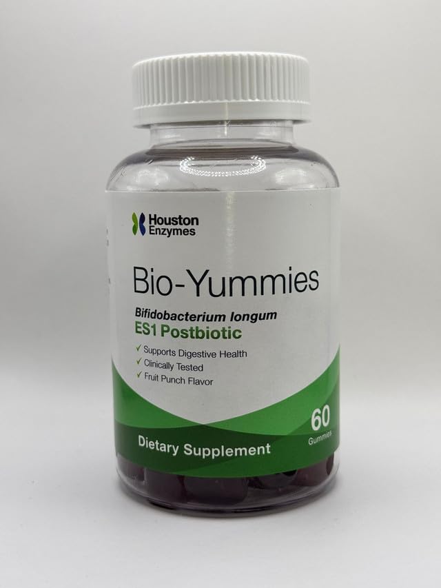 BioYummies - Chewable Gummies with ES1 Postbiotic for Digestion - Fruit Punch Flavored Gummy Chews, Digestive Supplement for Women and Men (60 Gummies)