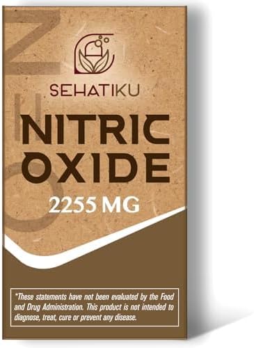 Nitric Oxide Supplement 2255 MG, Nitric Oxide Booster & 6-in-1 Phytonutrient Blend for Heart, Circulation, Immune - 90 Capsules (1 Bottle)
