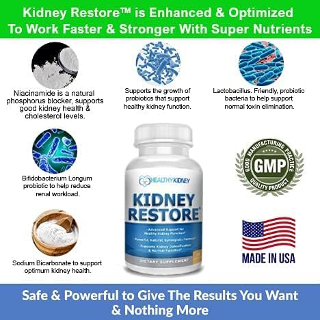 Kidney Restore & Kidney Shield 4-Pack Bundle Pills - Natural Kidney Support Supplement for Kidney Cleanse Detox & Repair - Comprehensive Renal & Kidney Health Supplement to Support Kidney Function