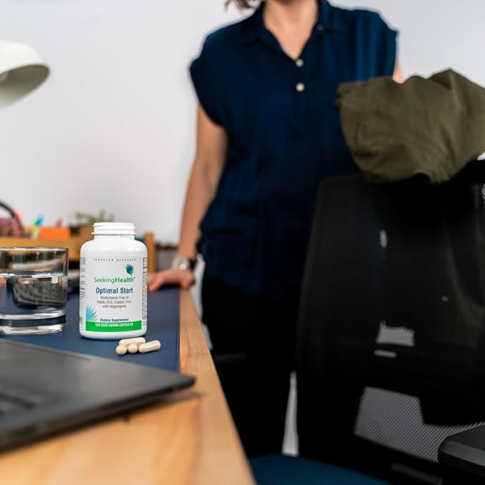 Seeking Health Multivitamin Sensitive - Antioxidant Support Supplement with Coenzyme Q10 - Daily Vitamin with Biotin, Selenium & Vitamin C - Multivitamin Free of Folate - 120 Capsules