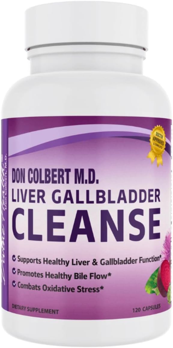 Divine Health Liver & Gallbladder Cleanse | N-Acetyl-L-Cysteine | Alpha Lipoic Acid | Milk Thistle | Organic Beet Root | Selenium | 120 Capsules