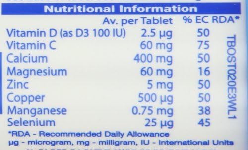 Vitabiotics Osteocare Fizz - Effervescent Tablets with Calcium, Magnesium, and Zinc | Bone Health and Immunity Multivitamin Supplement for Men and Women - 20 Tablets