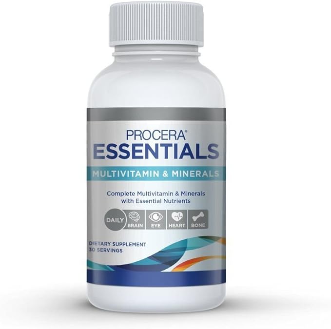 Essentials Daily Immune Multivitamin - 19 Essential Vitamins, Minerals & Antioxidants - Eye, Heart & Brain Health - Joint Support - Improved Vitality & Vigor - 60 Count