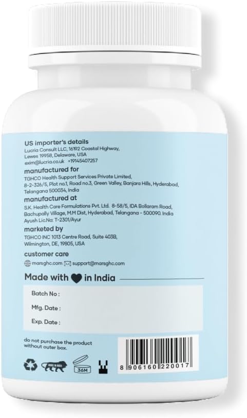 mars by GHC Natural Surge Max Caps - (Pack of 1) | Powered with Shilajit, Safed Musli and 60N | Good Health Company | Overall Well Being