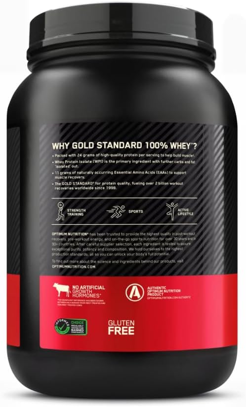 Optimum Nutrition Gold Standard 100% Whey Protein Powder, Extreme Milk Chocolate, 2 Pound (Pack of 1) (Packaging May Vary)