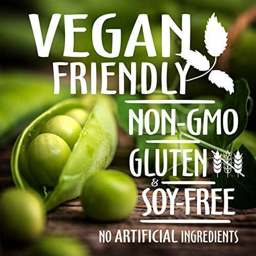 Pea Protein Powder, Unflavored and Unsweetened Sugar Free Vegan Protein Powder, 100% Plant Based Protein Powder, Non GMO, Gluten Free & Soy Free, 2.14 LB Protein Powder