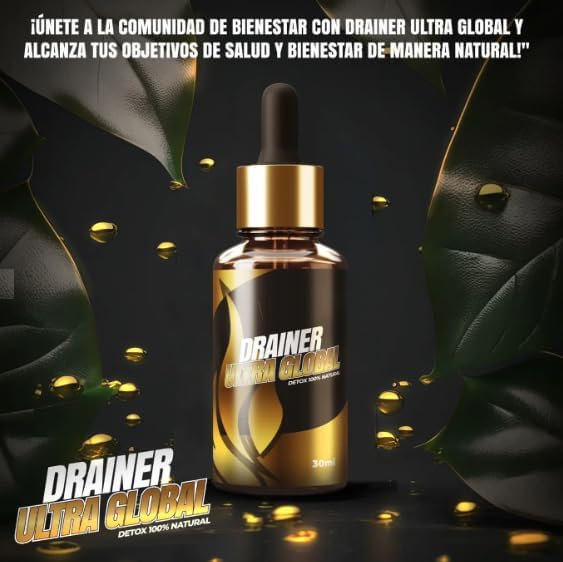 Eliminador de Grasa ULTRAGLOBAL DIURETICO 30 ml. Complemento Ideal que te ayuda bajar de peso, eliminar retención de líquidos, Tonificar masa Muscular magra y eliminar la ansiedad, Drainer