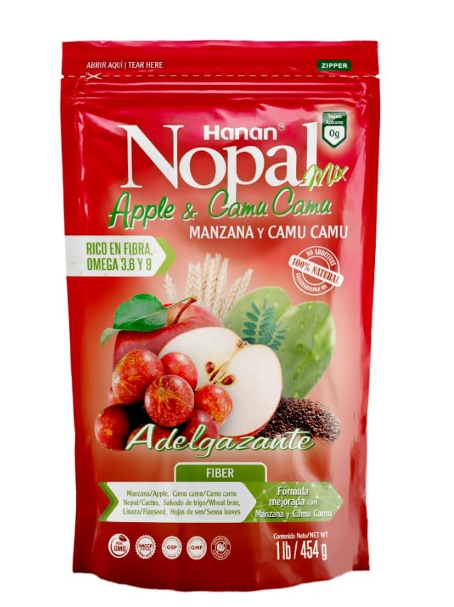 Nopal Mix Manzana con Camu Camu | Apple with Camu Camu Mix | Bag x 454 g