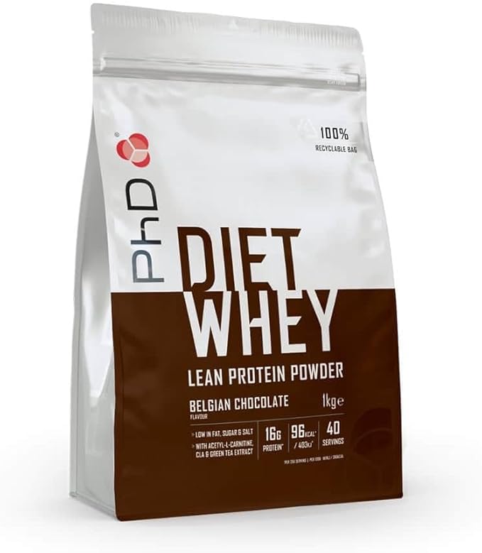 PhD Diet Whey 1kg Belgian Chocolate
