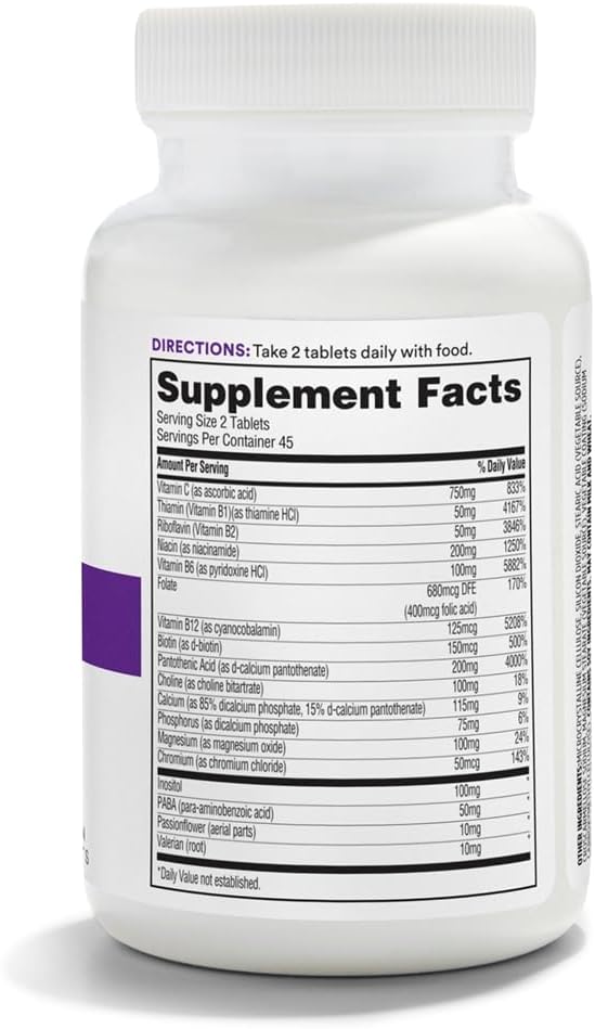 365 by Whole Foods Market, Vitamin B Complex Hi Potency Herbal Support, 90 Tablets