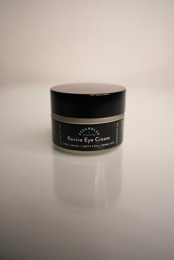 ASSEMBLED Revive Eye Cream (0.5oz), Multi-vitamin treatment w/Caffeine; Fragrance-Free; Paraben-Free