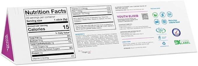 Usoway Youth Elixir- Helping to Slow Down The Effects of Aging. (28 Sticks, Youth Elixir)