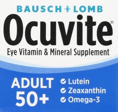 Ocuvite Eye Vitamin & Mineral Supplement, Contains Zinc, Vitamins C, E, Omega 3, Lutein, & Zeaxanthin, 90 Softgels (Packaging May Vary)