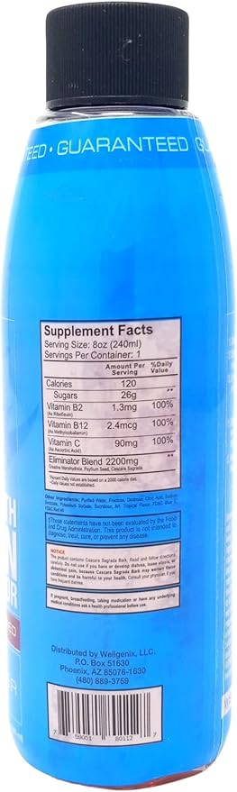 Wellgenix Omni Rhino Detox Drink - Toxin Eliminator - Same Day Cleansing Liquid - Fruit Punch - 8 fl oz (Pack of 1)