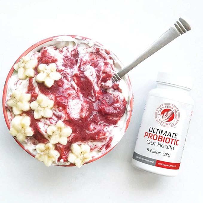 Silver Fern Ultimate Probiotic Supplement Vegicaps - Daily Metabolic Restoration, Proven Survivability, DNA Verified Multi-Strain Probiotic Capsules (2 Bottles - 120 Capsules)