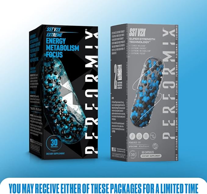 PERFORMIX - SST V2X - Pre Workout - 300 mg Caffeine - Energy Supplements - No Crash - Thermogenic - Nootropic - Timed-Release for All Day Focus, Mood & Energy Boost - Men & Women - 120 Capsules