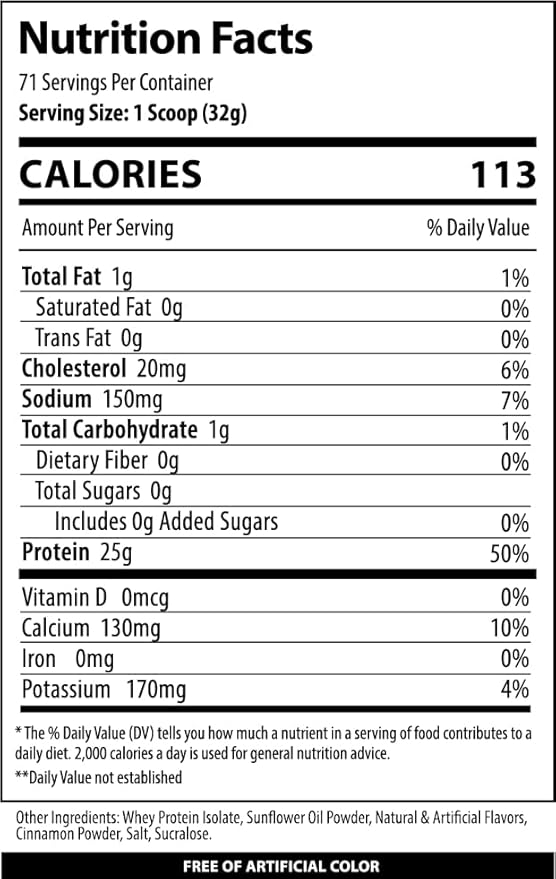 ISO, Low Carb 100% Whey Protein Isolate Powder, 25 Grams Per Serving, Helps Support Muscle Growth, Low Sugar and Gluten Free (Snicker Doodle, 5 lb)