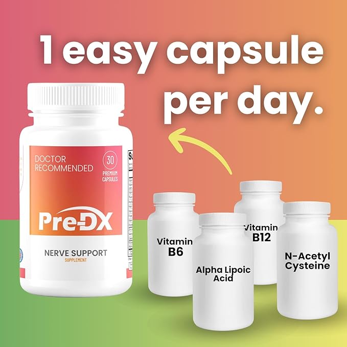 Nerve Support Supplement - Advanced L-Methylfolate Multivitamin w/Vitamin B-Complex & More for Resistance Enhancement - 3rd Party Tested L-methylfolate Supplement - 30 Capsules