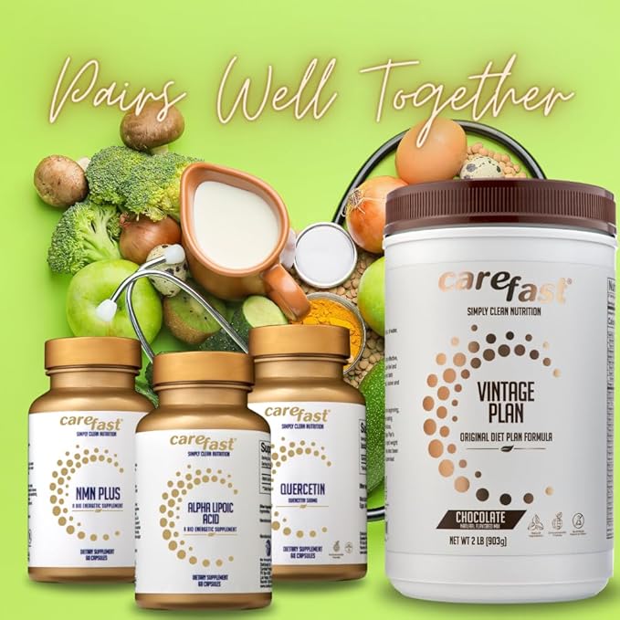 CAREFAST® Bio Nutra Boost™ | Nutritional Drink Mix for Mind and Body | Enhanced Well-Being and Daily Health Support | Over 55 Whole Food Nutrients with 120+ Vitamins, Minerals, and Antioxidants