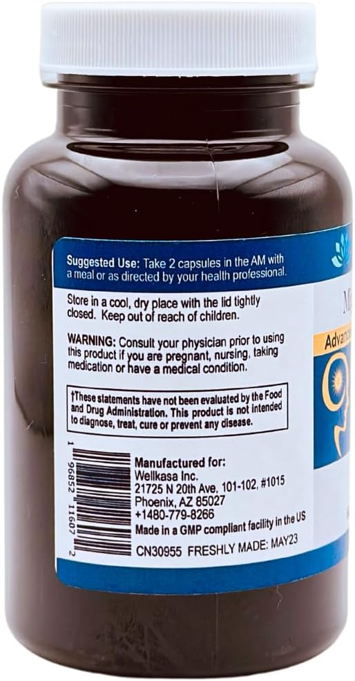 Migra-Well AM: Energizing Daily Methylated Multivitamin with Bioavailable Minerals & Antioxidants Supporting Brain & Nerve Heath for Women and Men - Without Iron (60 Capsules)