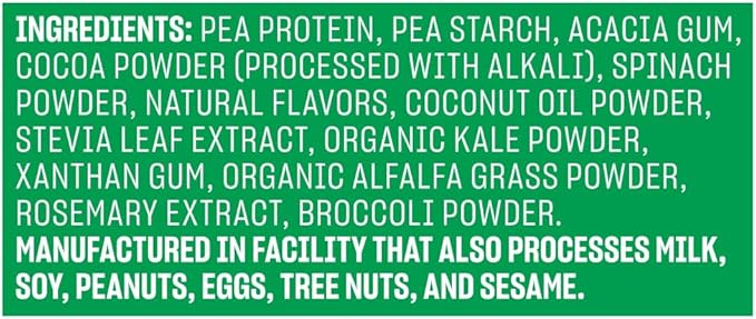 Vega Protein and Greens Protein Powder, Chocolate - 20g Plant Based Protein Plus Veggies, Vegan, Non GMO, Pea Protein for Women and Men, 1.3 lbs