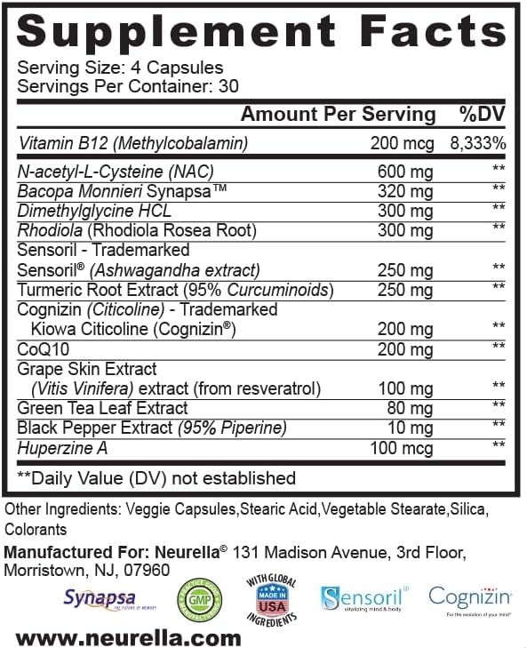 Neurella 2.0 Full Stack Brain Nutrition.