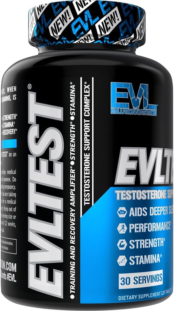 EVL Complete Testosterone Booster for Men - Post Workout Recovery Testosterone Supplement for Men with DIM Plus D Aspartic Acid and Tribulus - EVLTest Estrogen Blocker for Men Post Workout Supplement