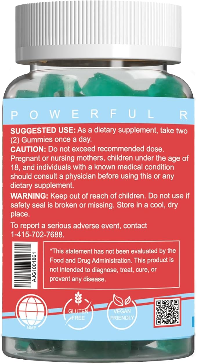 Saffron Supplements Gummies, Saffron Extract for Positive Mood & Calm Nerve, Boost Energy, with Garcinia Cambogia, Vitamin A, B12, Rhodiola Rosea - 60 Gummies