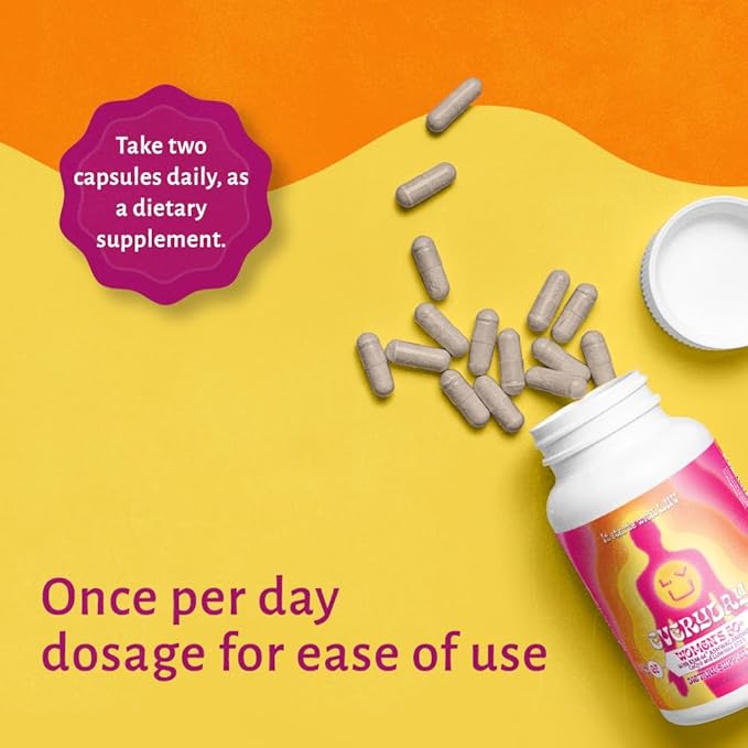 LUV Everyday™ Women’s 50+ Multivitamin, Women’s 50+ Adult Formula Daily Nutritional Support with Iron, Calcium, KSM-66 Ashwaganda, CoQ10, Lycopene, and Lutemax 2020 - Non GMO Gluten Free - 60 Capsules