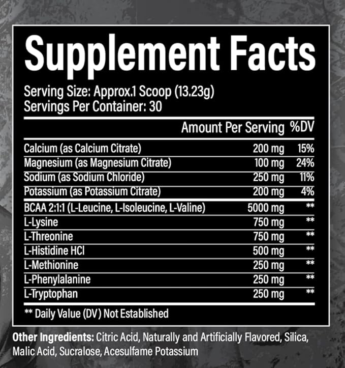 Electrolytes Plus Amino Electrolytes Plus Amino Recovery Drink Powder, Complete Hydration and Amino Acids/BCAAs, Strawberry Lemonade (30 Servings)