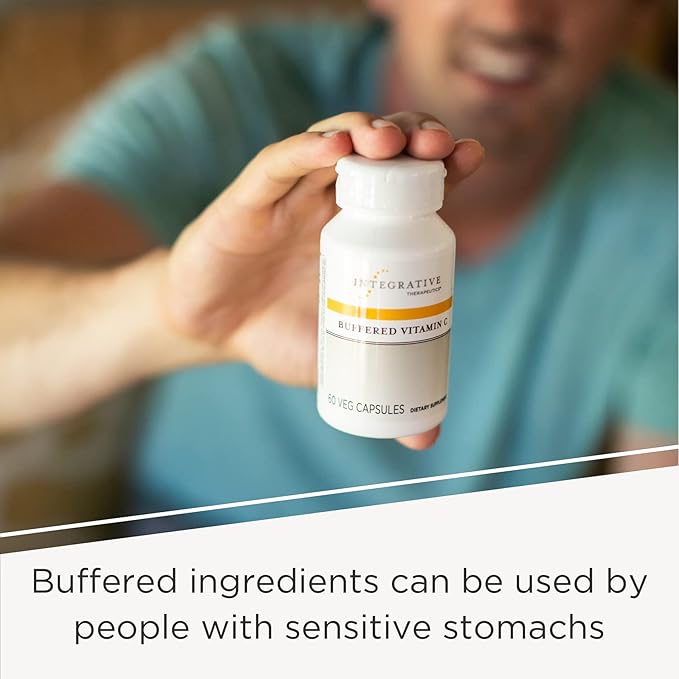 Integrative Therapeutics Buffered Vitamin C 1,000 mg - Antioxidant Support Supplement* - Immune Support Supplement with Magnesium and Calcium* - Gluten Free - 60 Vegan Capsules - 2 Pack