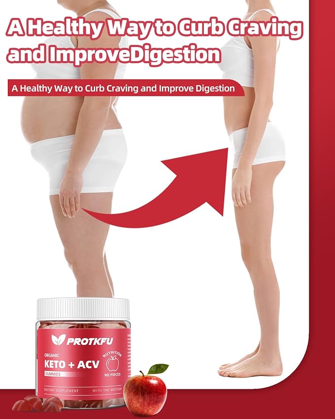 90 Count Keto ACV Gummies Advanced Weight Loss Keto Supplements for Stomach Bloating, Gut Clean Support, ACV Keto Gummies for Weight Loss