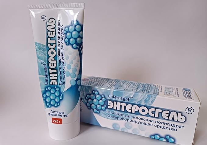 RIXET Enterosgel 10 pcs Toxin Binding Gel for Cleansing The Gut 225G Pack of 10