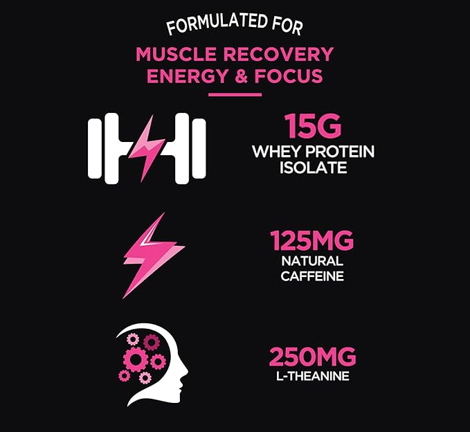 Protein2o 15g Whey Protein Infused Water Plus Energy & Focus, Cotton Candy, 16.9 oz Bottle (Pack of 12)