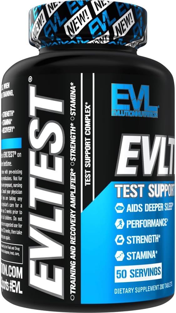 EVL Testosterone Booster for Men - Post Workout Recovery Testosterone Support Supplement for Men with DIM Plus D Aspartic Acid and Fenugreek and Tribulus - EVLTest for Men Post Workout Supplement