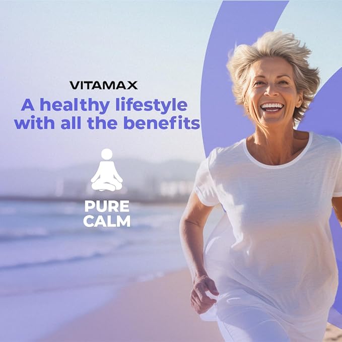 GABA 500mg 5 HTP 150mg Ginkgo Biloba L Tryptophan 500mg L Theanine 200mg Ashwagandha 2000mg - Calming Vitamins for Men and Women with - Made in USA - 120ct