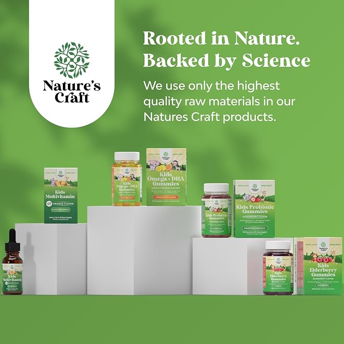 Plant Based Kids Multivitamin Gummies - Multivitamin for Kids Immunity Support Gummies with Vitamins A C D3 E B and Zinc Gelatin and Gluten Free Non-GMO Kids Vitamins Gummy Multivitamin Formula 180ct