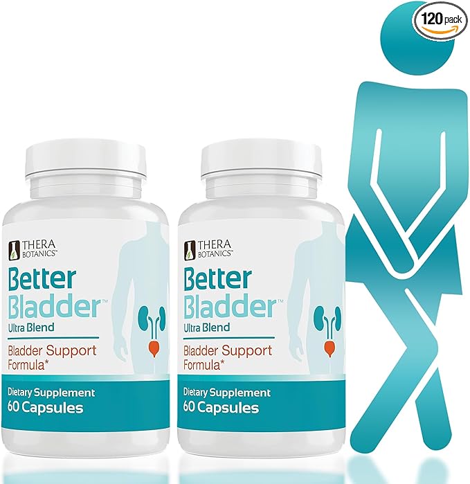 Ultra Control Supplement for Women & Men – Bladder Support Supplement to Help Reduce Urinary Leaks, Frequency & Urgency - 120 Count (2 Bottles)