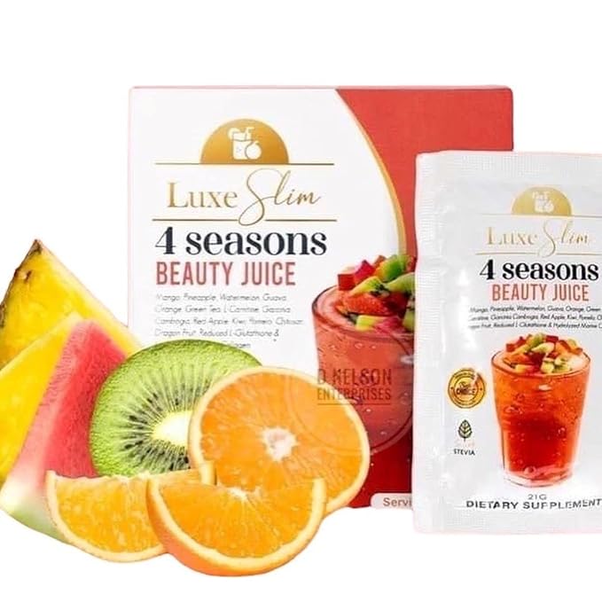 Luxe Slim 4 SEASONS Beauty Juice, 21g x 10 Sachets, 10 Count (Pack of 1)