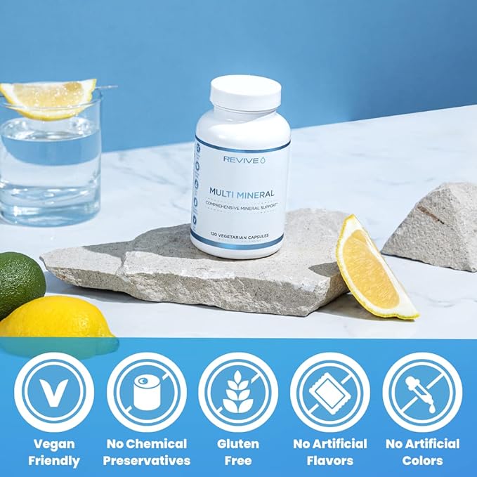 Revive MD | Multi Mineral | Promotes Healthy Bone Density for Men and Women | Supports Skeletal Strength | Broad Spectrum Mineral Support | 210 Capsules