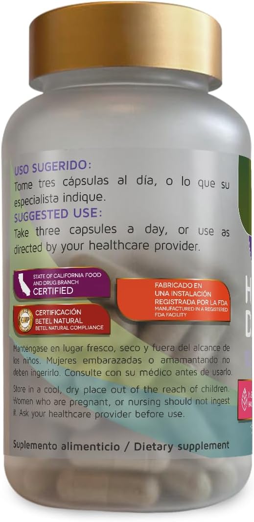 Betel Natural Premium Hierba del Sapo (Mexican Thistle) Capsules Healthy Detox Like Grandma Used - 90 Caps