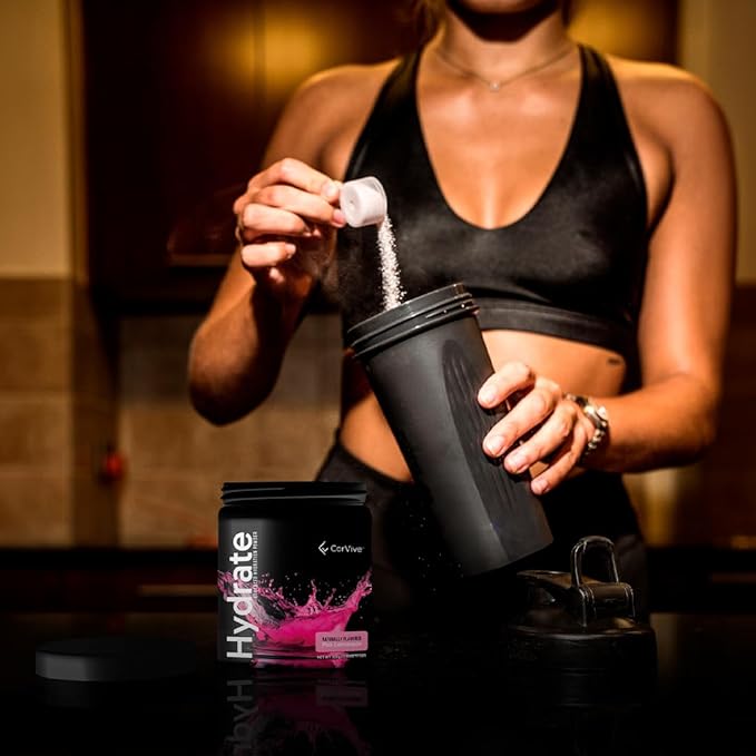 Hydrate Electrolyte Drink Mix | Pink Lemonade Flavor | NSF Certified | Electrolytes, Vitamin C, Magnesium, Zinc, Potassium | Used by Athletes & US Military | Boost Performance | 50 Servings