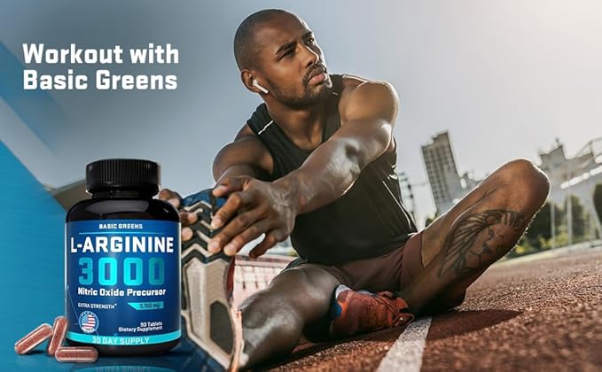 L Arginine 3,150mg (180 Capsules) - L-Arginine Supplement for Men and Women with Nitric Oxide Precursor, LArginine Supplement