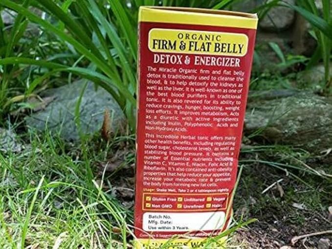 ORGANIC FIRM & FLAT BELLY DETOX ENERGIZER (1 bottle only) 8oz