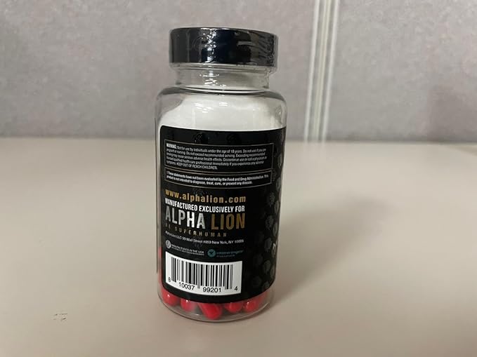ALPHA LION Gains Candy, Supplement Pills That Support Weight Loss, Appetite Suppressant, Keto-Diet Friendly, Decrease Body Fat, Upgrade Energy & Workout Performance, 60 Capsules (MitoBurn®)