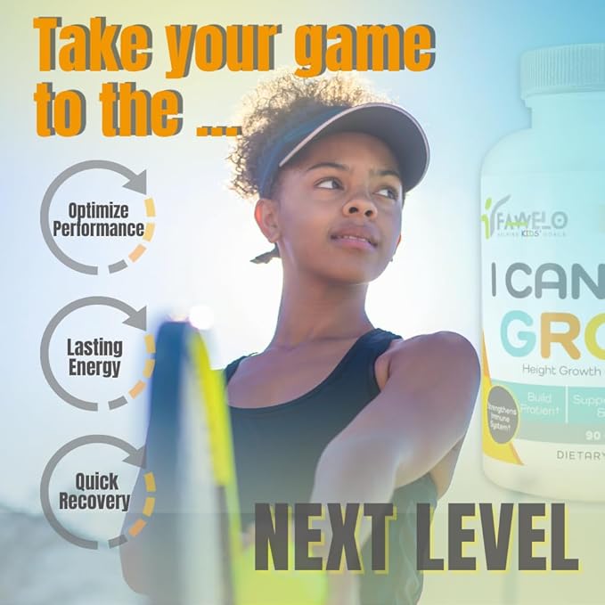 I Can Grow Height Growth Supplement for Kids 10+ & Teens | Height Growth Maximizer for true height | Kids Vitamins Multivitamin and Height Development | Heightener Supplement | l Arginine Supplements